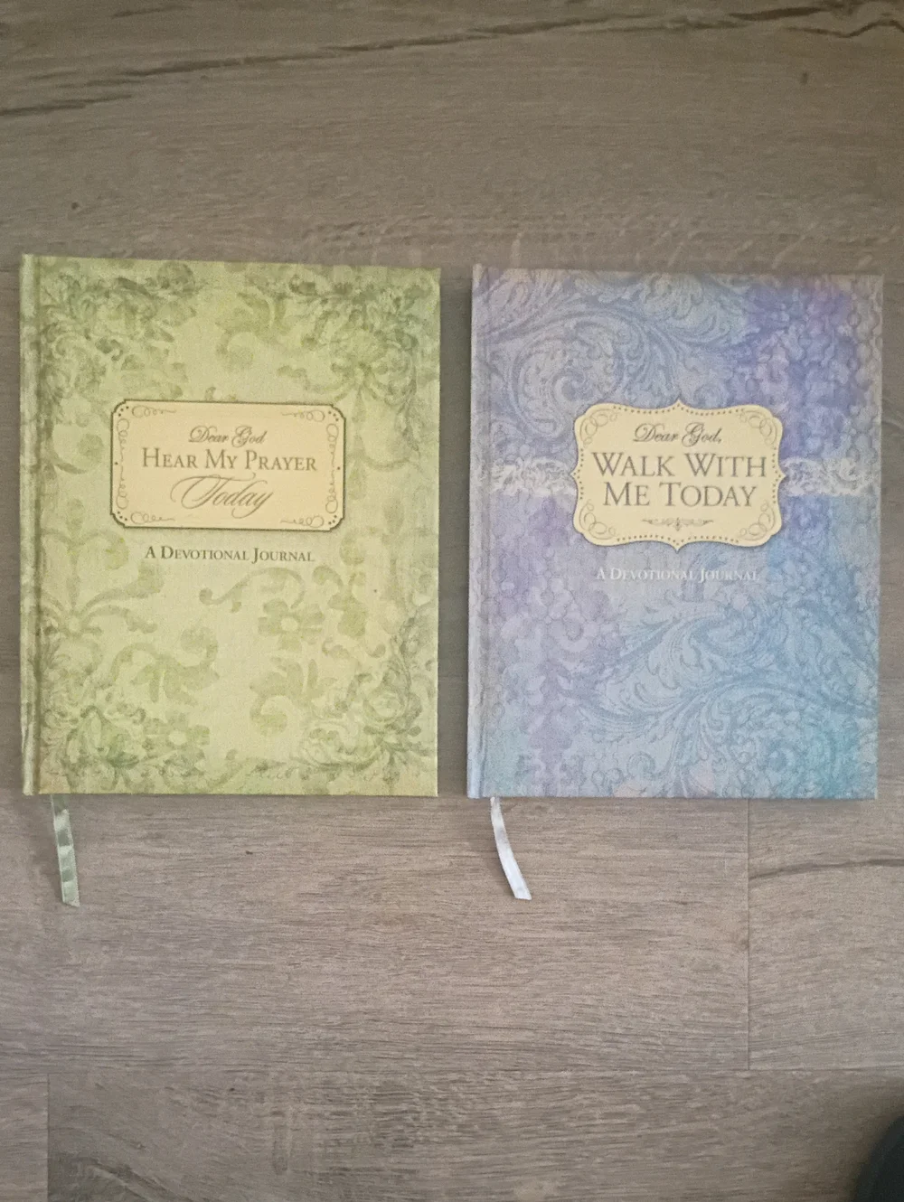 Set of 2 Devotional Journals - Green & Lavender